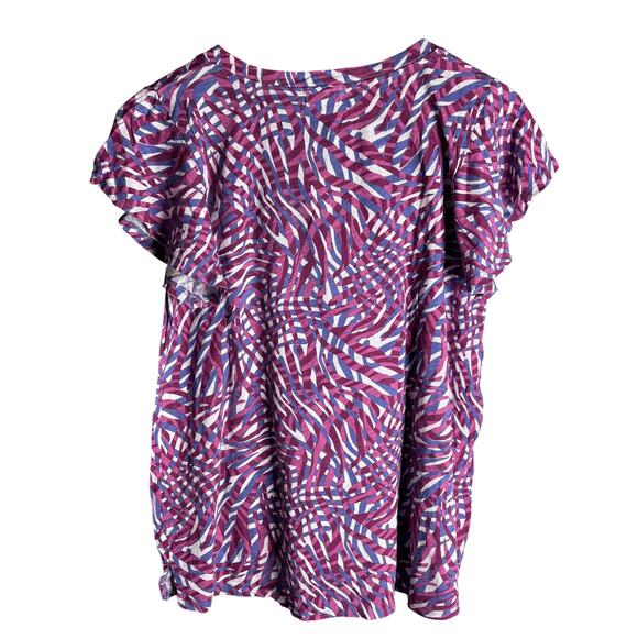 Anthropologie T.La Wayfaring Tee Purple Zebra Size S NWT - Picture 6 of 7